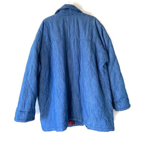 Lane Bryant Quilted Denim Textured Jacket Plus Size 24 - Picture 3 of 8